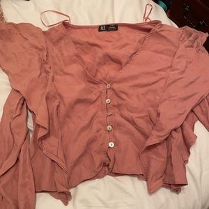 ZARA PINK BLOUSE WORN ONCE